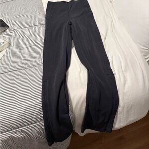 Lulu lemon Black Ribbed softstreme flared Pants